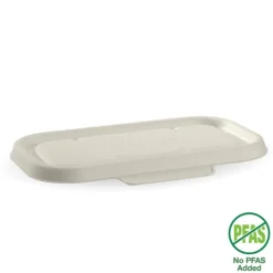 750 & 1,000ml White Plant Fibre Takeaway Lid