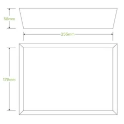 Bioboard White Tray #5