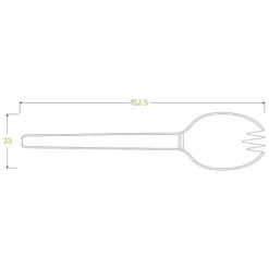 15cm / 6" PLA Spork