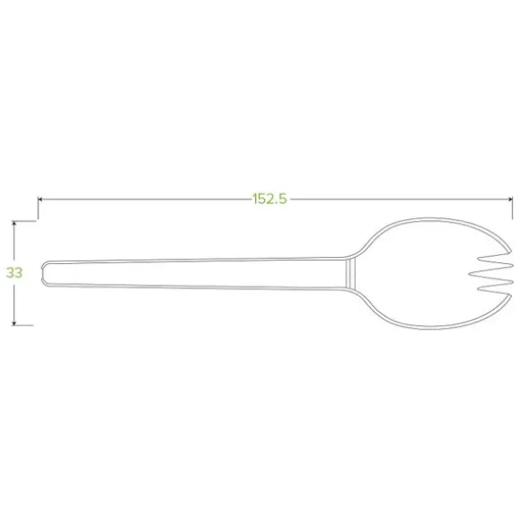 15cm / 6" PLA Spork