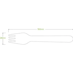 16cm Coated Wood Fork