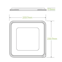 3/4/5-Compartment Large RPET Takeaway Lid