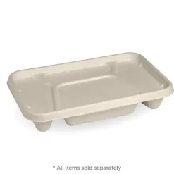 4-Compartment Natural Plant Fibre Takeaway Base