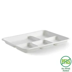 5-Compartment Plant Fibre Tray