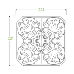 4-Cup Pulp BioCup Tray