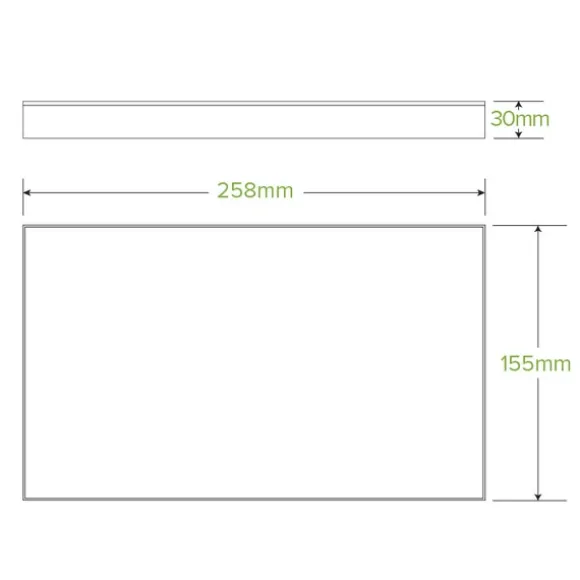 Extra Small BioBoard Catering Tray Lid