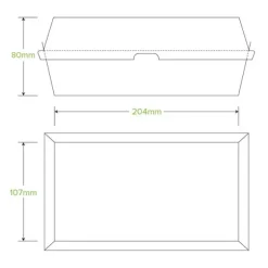 Large Snack BioBoard White Box