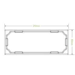 Long BioBoard Sushi Tray PET Lid