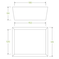 Medium BioBoard Lunch Box With Window