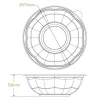 840ml / 24oz Clear Salad BioBowl