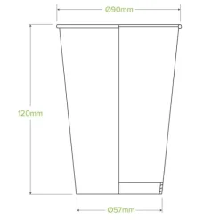 420ml / 14oz (90mm) Beer Cold Paper BioCup