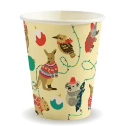 390ml / 12oz (90mm) Christmas Single Wall BioCup