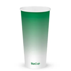650ml / 22oz (90mm) Green Cold Paper BioCup
