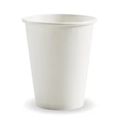 280ml / 8oz (80mm) White PHA Single Wall BioCup