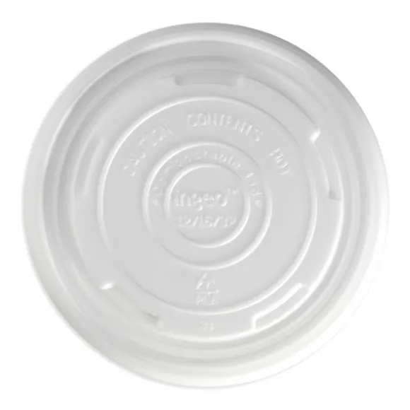 430-950ml / 12-32oz White PLA BioBowl Lid