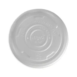 250ml / 8oz White PLA BioBowl Lid