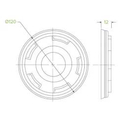 430-950ml / 12-32oz White PLA BioBowl Lid