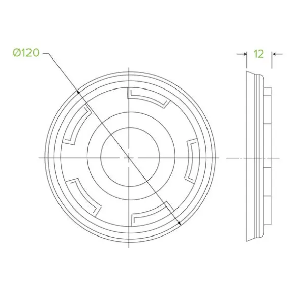 430-950ml / 12-32oz White PLA BioBowl Lid