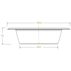 390ml / 12oz White Plant Fibre BioBowl