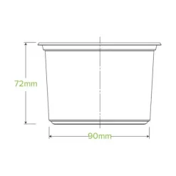500ml Clear Unbranded BioBowl