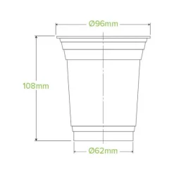 420ml Clear Unbranded BioCup