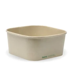 1,400ml Kraft BioBoard Square Takeaway Base