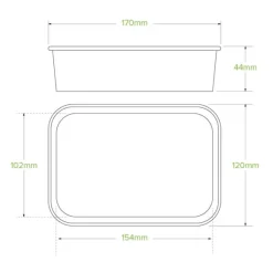 500ml Kraft BioBoard Takeaway Base