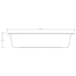 1,000ml Plant Fibre Tray