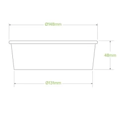 500ml Small White BioBowl