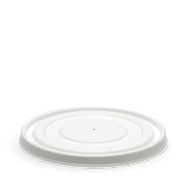 500-1,000ml White Plant Fibre BioBowl Lid
