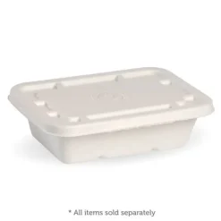 600ml White Plant Fibre Takeaway Base
