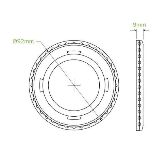 90mm Clear PET Flat Cold Paper BioCup Lid