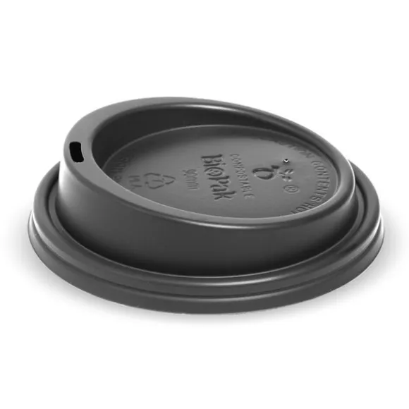 90mm Large Black PLA BioCup Lid