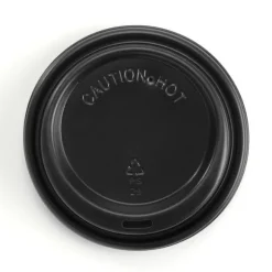 90mm Large Black PS BioCup Lid