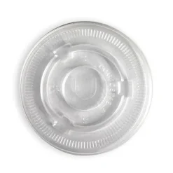 90mm PLA Clear Flat Cold Paper BioCup Lid