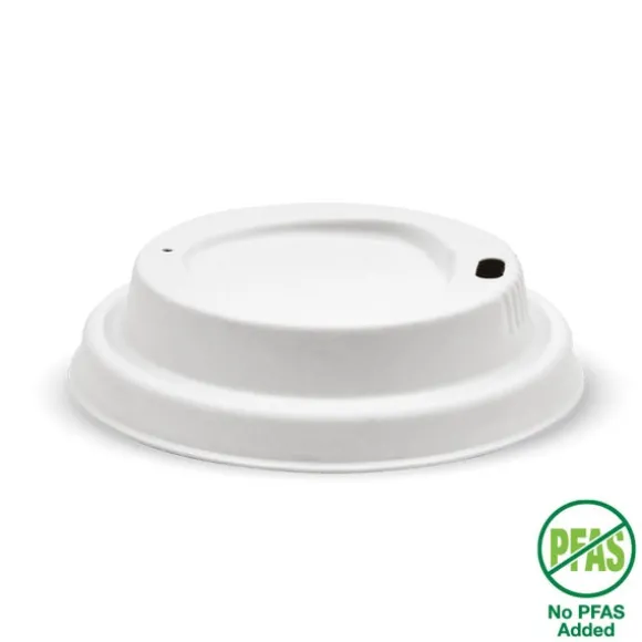 80mm Small White Plant Fibre BioCup Lid
