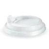 80mm Small White PS Sipper BioCup Lid