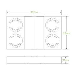2 & 4 Cup BioCup Paper Tray