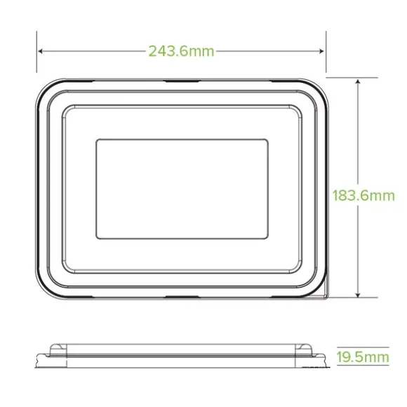 2 & 3-Compartment Clear RPET Takeaway Lid