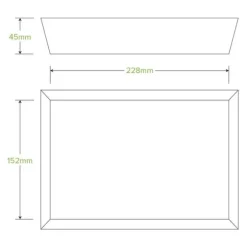 Bioboard White Tray #4