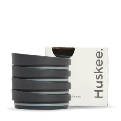 Charcoal HuskeeCup Universal Lid 4-Pack (x12)