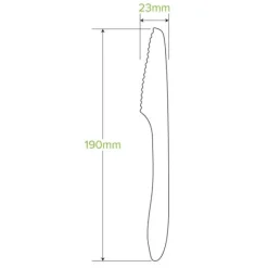 19cm Coated Wood Knife