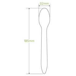 19cm Coated Wood Spoon