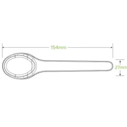 15cm Plant Fibre Spoon