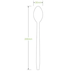 20cm Tall Coated Wood Teaspoon