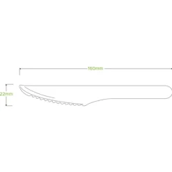 16cm Unbranded Wood Knife - Bulk Pack