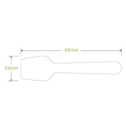 10cm Wood Ice Cream Spoon