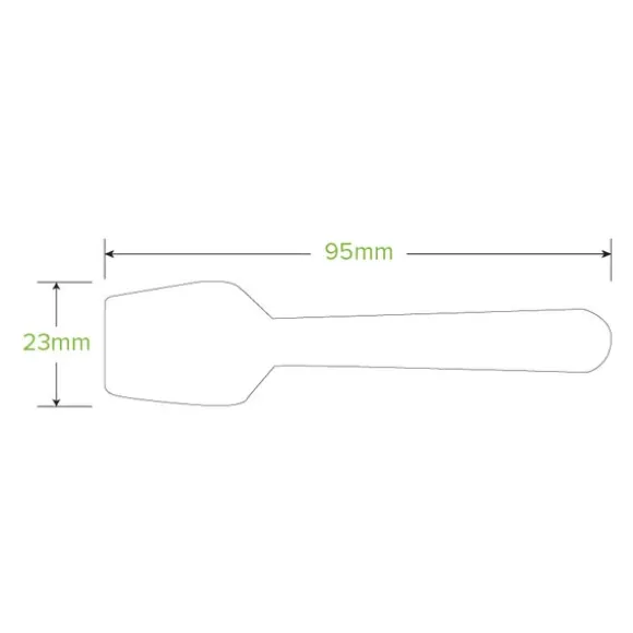 10cm Wood Ice Cream Spoon
