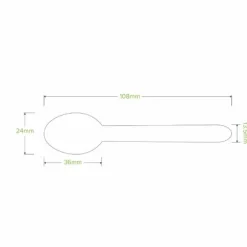 10cm Wood Teaspoon