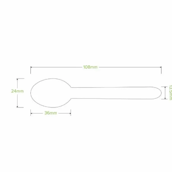 10cm Wood Teaspoon
